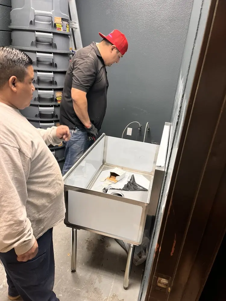 Commercial plumbing and sink installation in Virginia